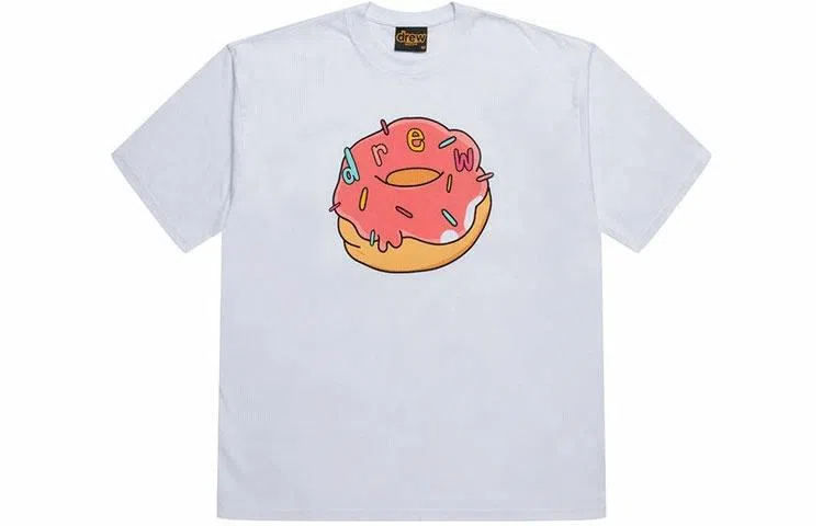 Drew House logo FW21 Donut Ss Tee Whtie T