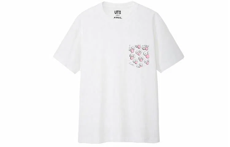 UNIQLO x KAWS Pocket Print Crew Neck T-Shirt White