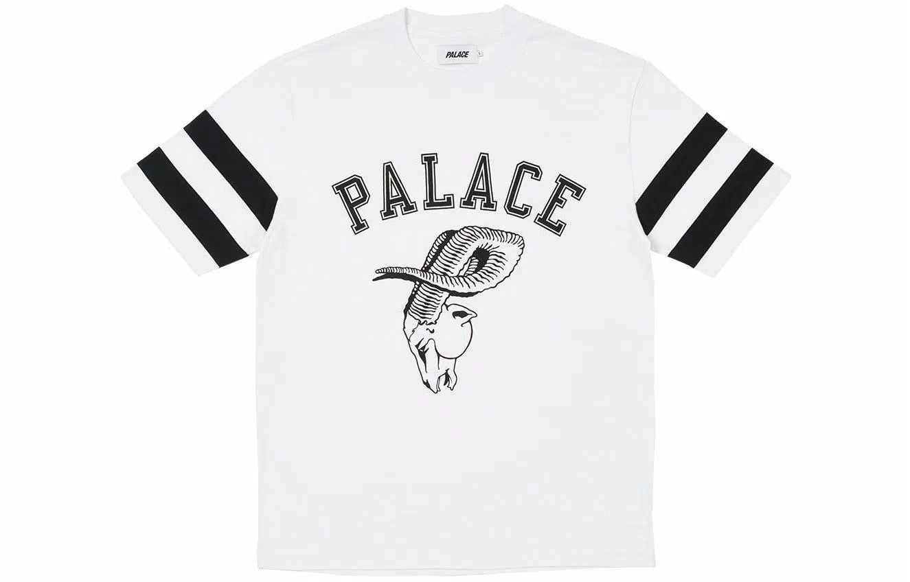 PALACE Goat Football Jersey White T