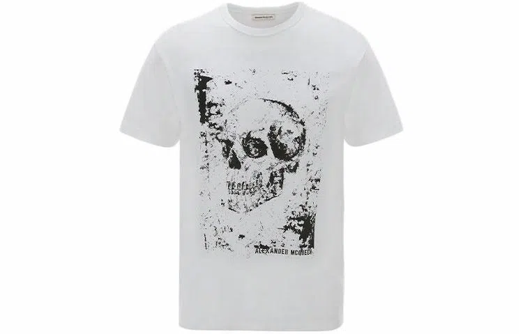 Alexander McQueen SS22 Skull Logo T-Shirt White