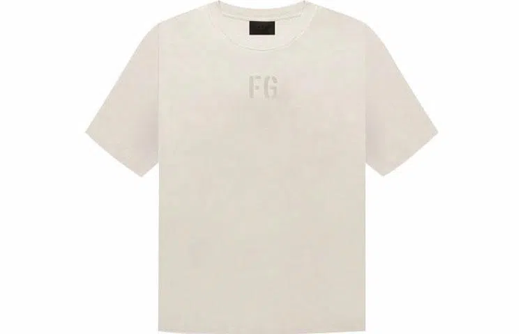 Fear of God the-seventh-collection FG Tee Vintage Concrete White FGLogoT