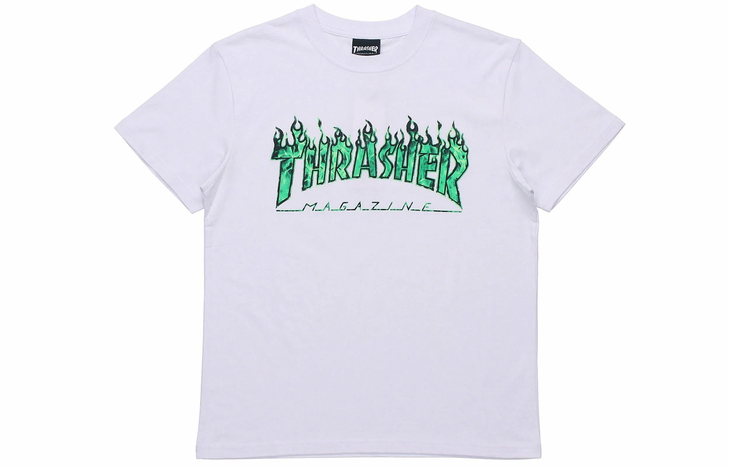 Thrasher Tee White Green