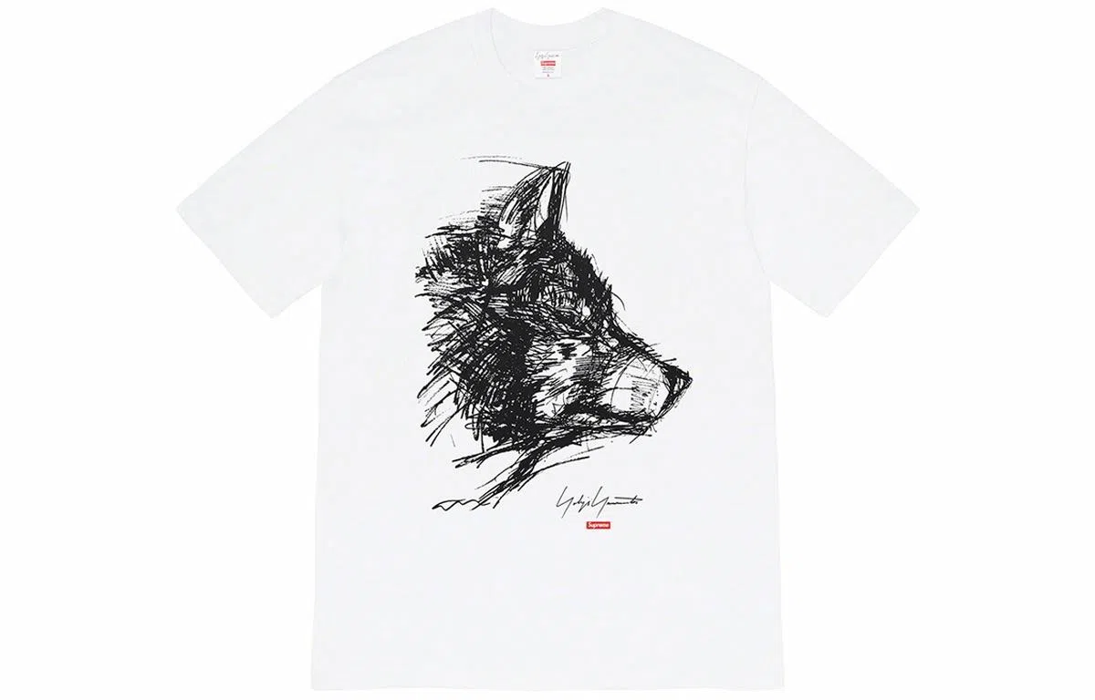 Supreme x Yohji Yamamoto Wolf Sketch Tee