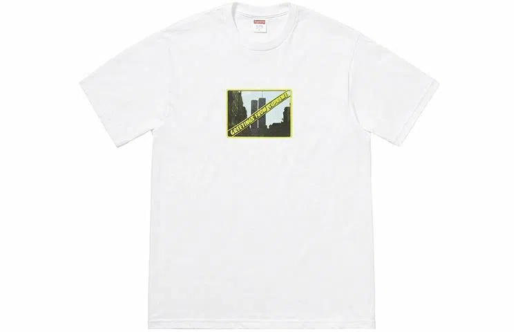 Supreme SS19 Greetings Tee White
