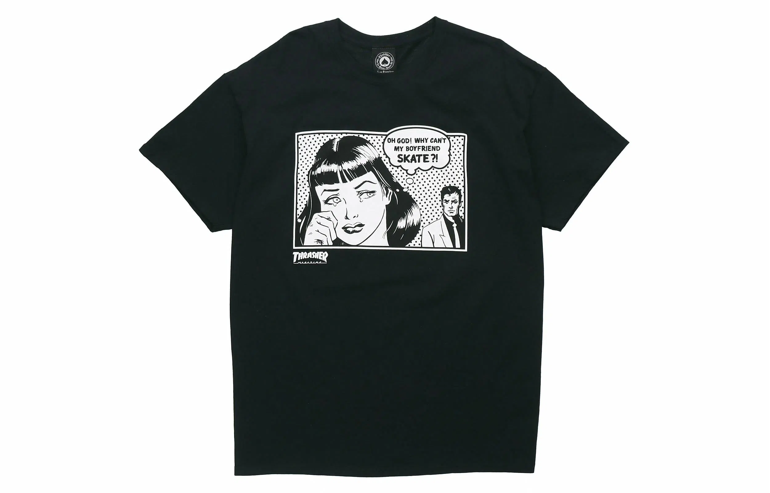 Thrasher Comic Crewneck Tee Black