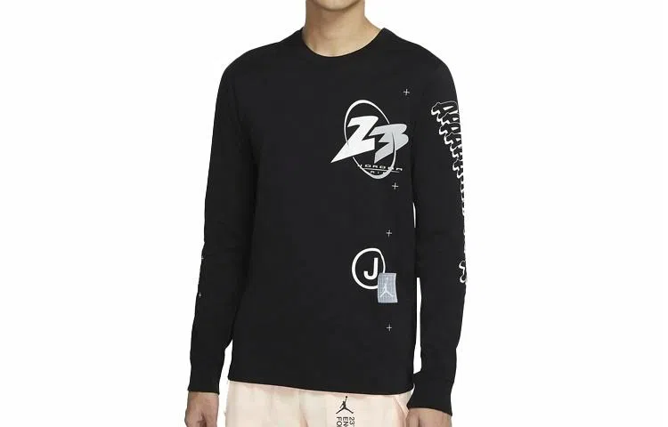 Jordan 23 Air Logo Long Sleeve Black