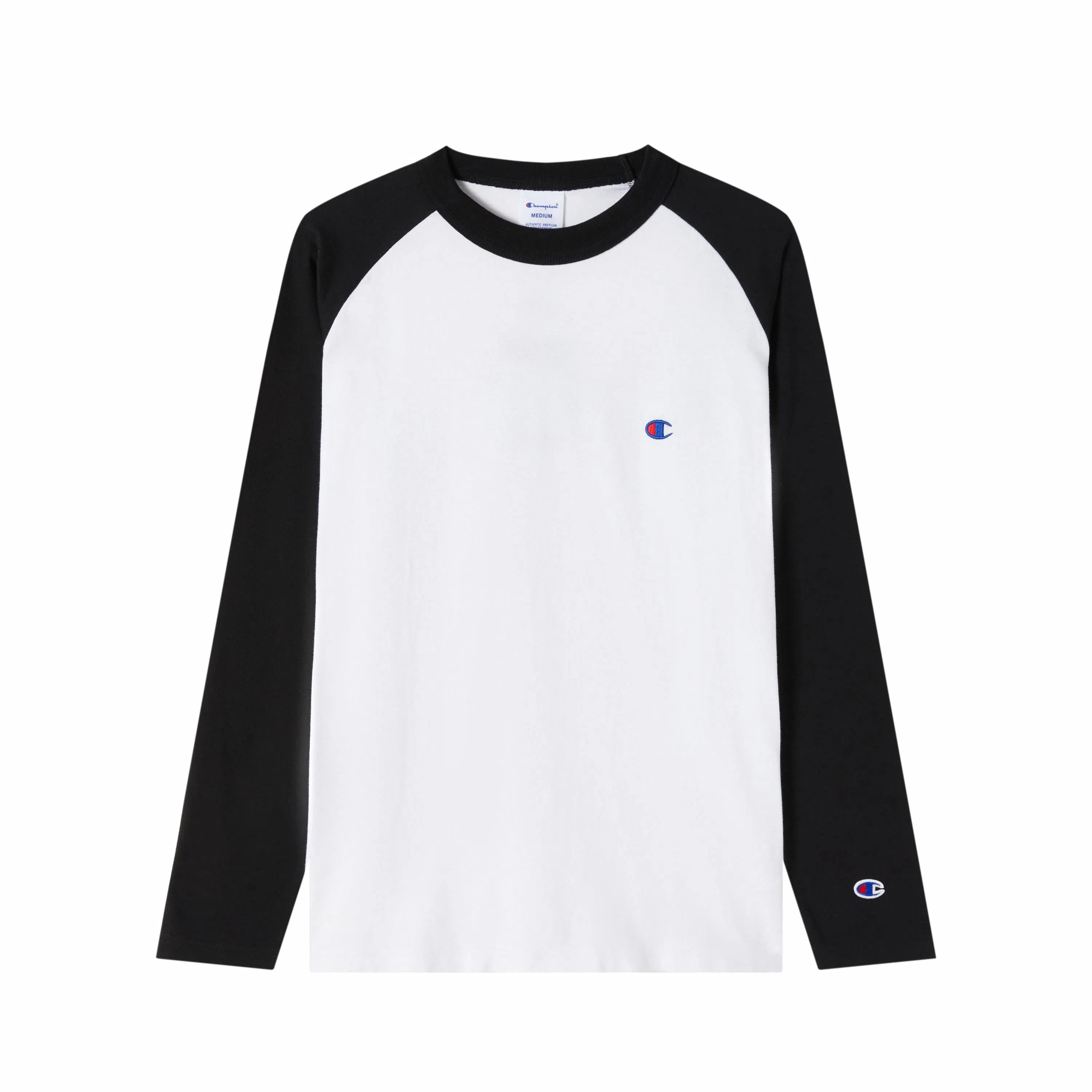 Champion Long Sleeve Tee White Black