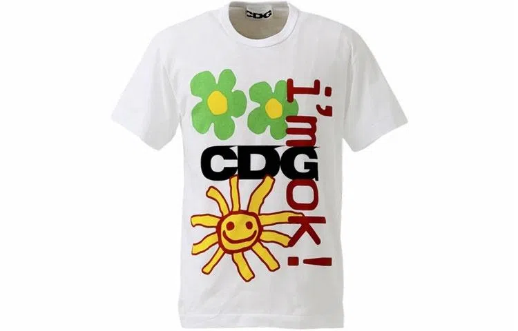 CDG x Cactus Plant Flea Market SS21 Sunflower T-Shirt White