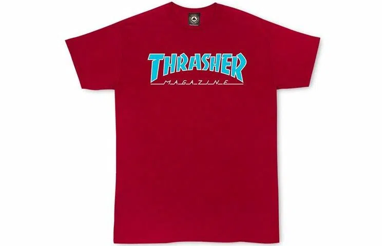 Thrasher Basic Letter T-Shirt Red