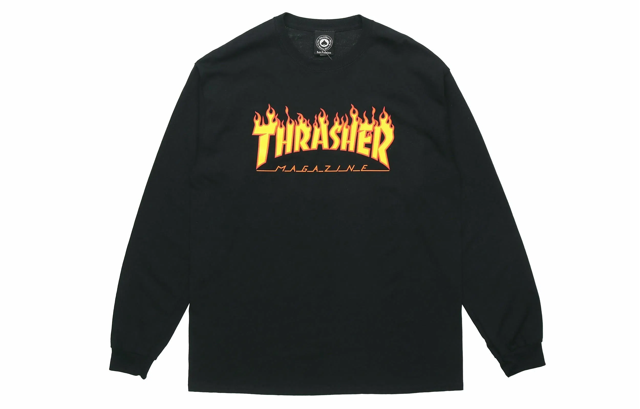 Thrasher Skate Mag Ls Tee Black