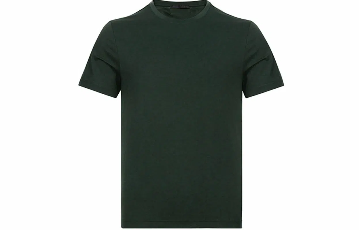 Prada Slim Fit Cotton T-Shirt Deep Green