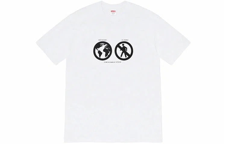 Supreme Save The Planet Tee White