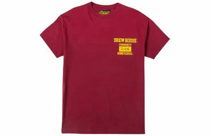 Drew House logo community T BURGUNDY