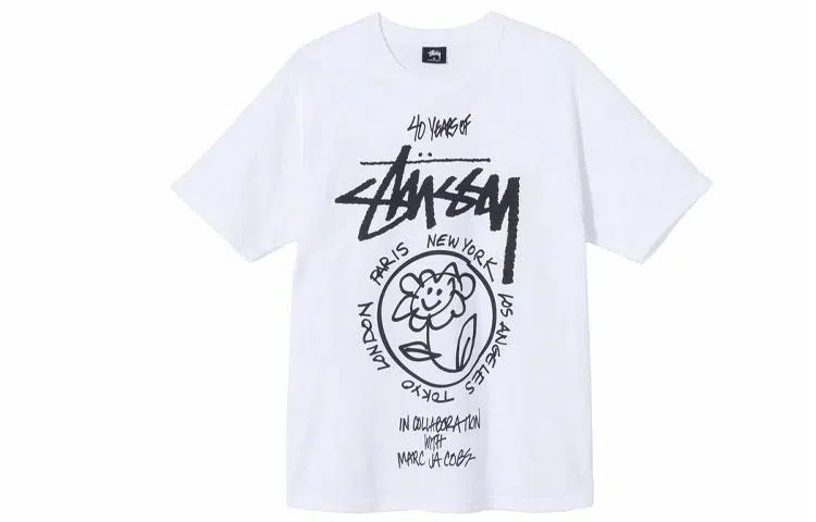 Stussy x Marc Jacobs 40th Anniversary T-Shirt White