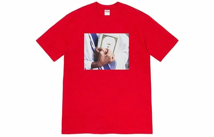 Supreme FW19 Week 7 Bible Tee Red