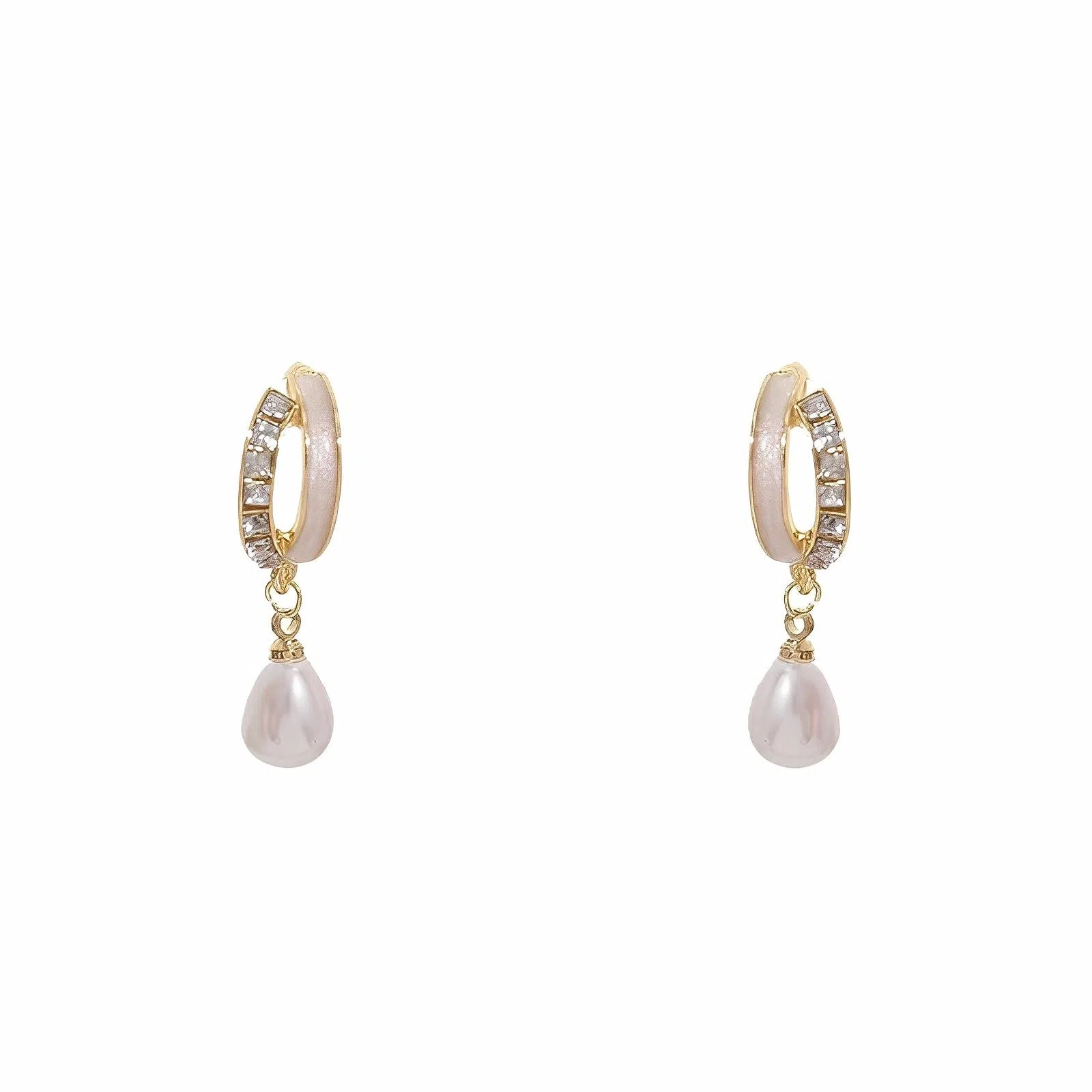 彤彤兔 轻奢贝壳珍珠 合金 耳环 女款