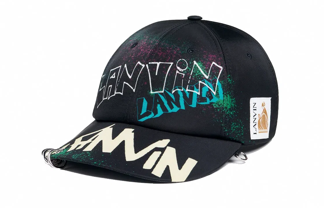 Lanvin Baseball Cap Black