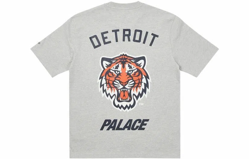 PALACE x New Era Detroit Tigers New Era T- Shirt Grey Marl T