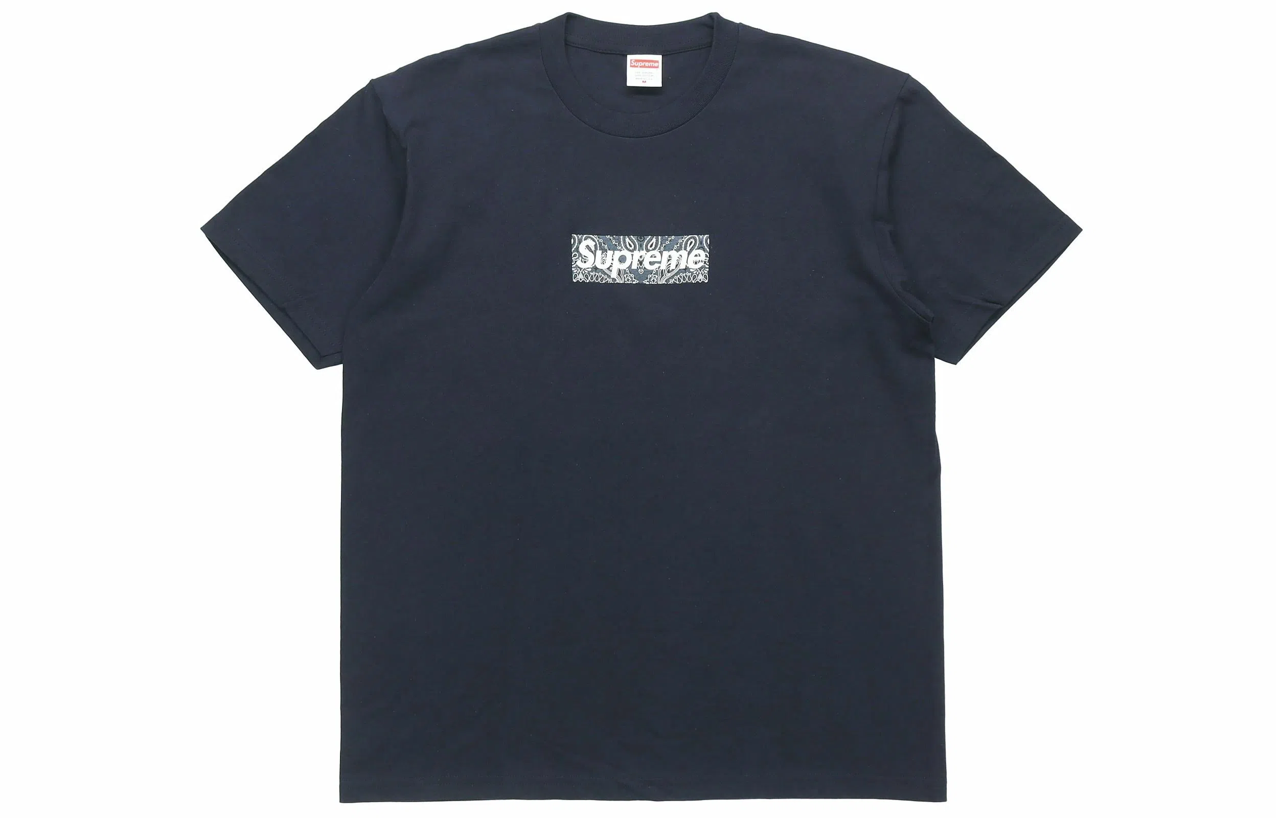 Supreme Bandana Box Logo Tee Navy