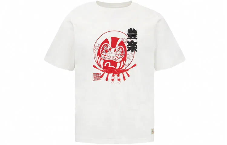 EVISU SS22 Daruma Print Straight T-Shirt