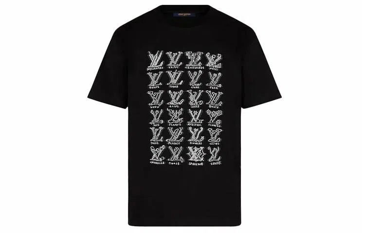 Louis Vuitton Logo T-Shirt Black