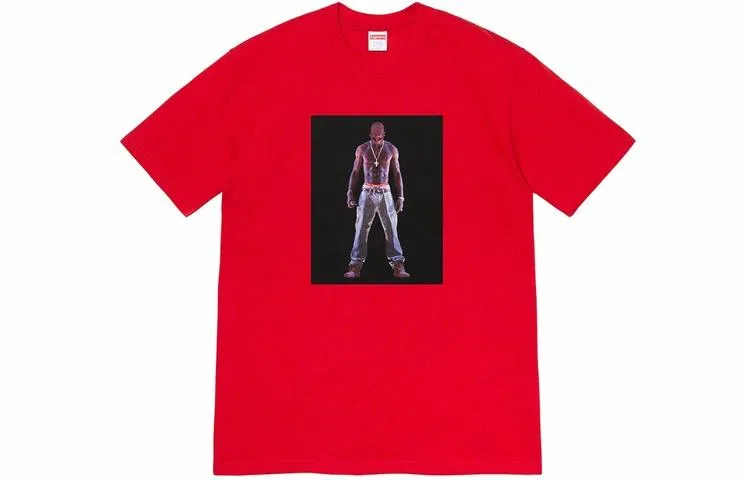Supreme Tupac Hologram Tee Red
