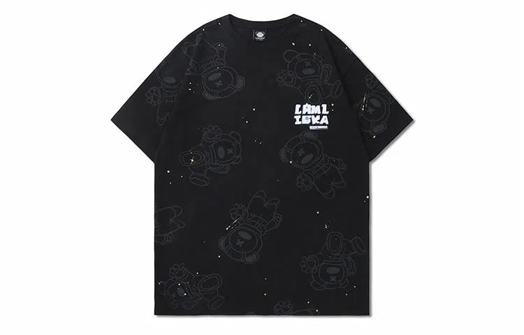 LAMLICKA Astronaut Print T-Shirt