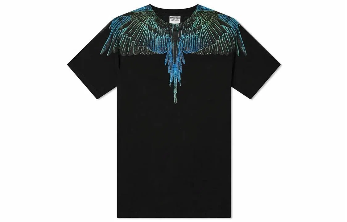 Marcelo Burlon Wings Print T-Shirt Black