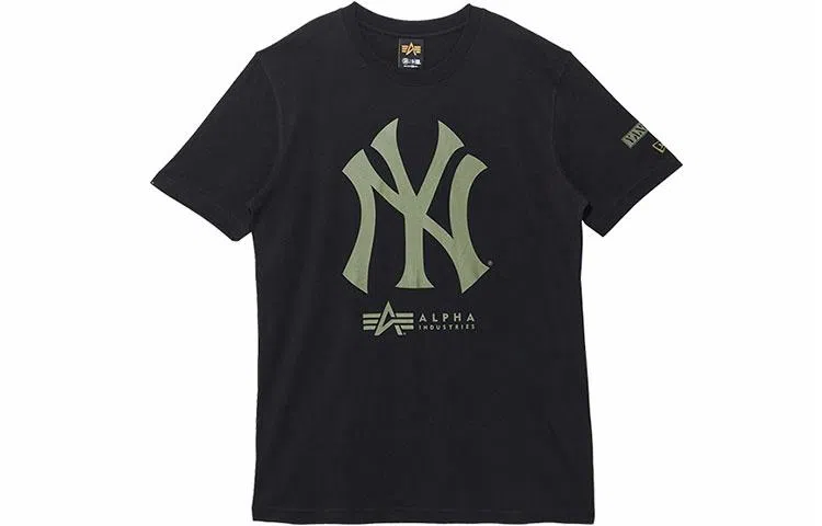 New Era x Alpha Industries x MLB Yankees Logo T-Shirt Black