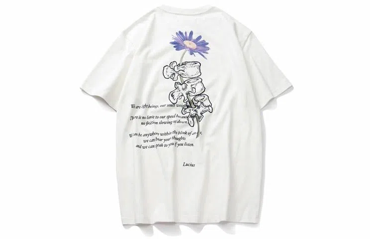 xVESSEL Purple Daisy Tee White