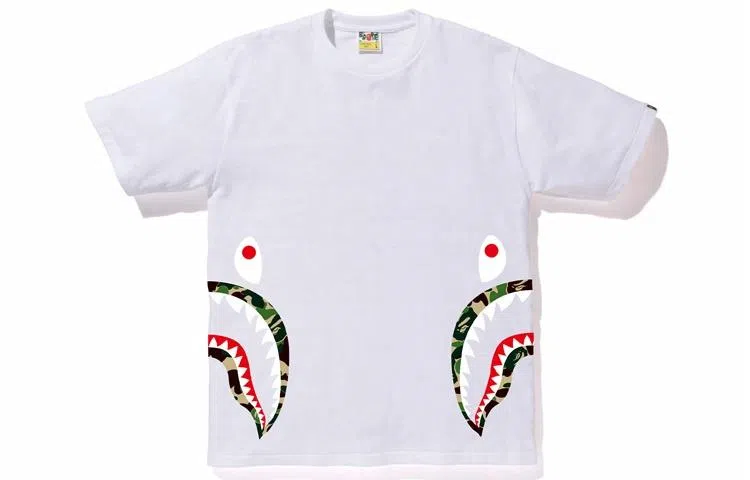 A BATHING APE ABC Side Shark Tee