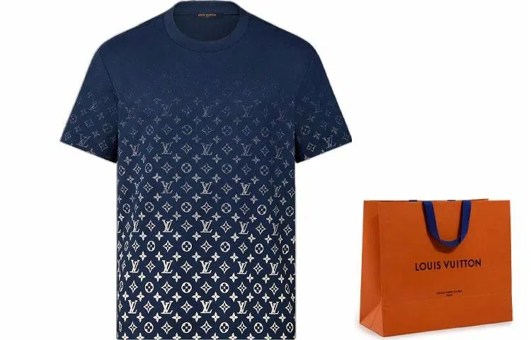 Louis Vuitton SS22 Monogram Gradient T-Shirt Blue