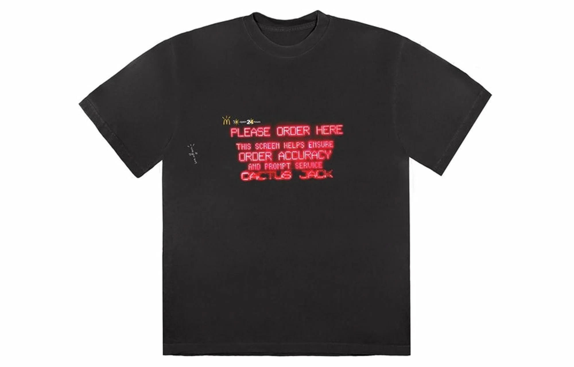 Travis Scott x McDonald's Order Here T-Shirt Black