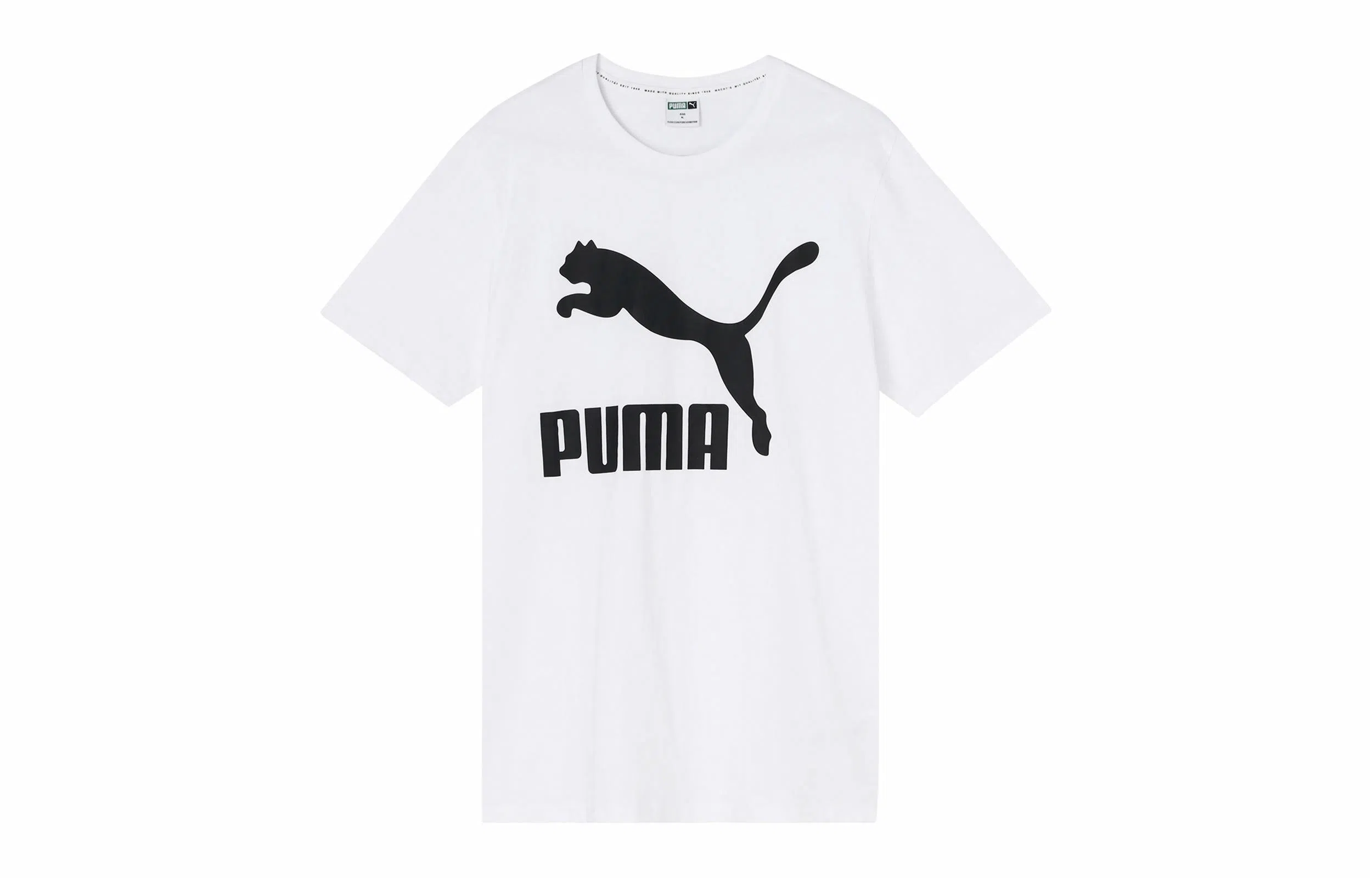 Puma Crew Neck Breathable Tee White Print