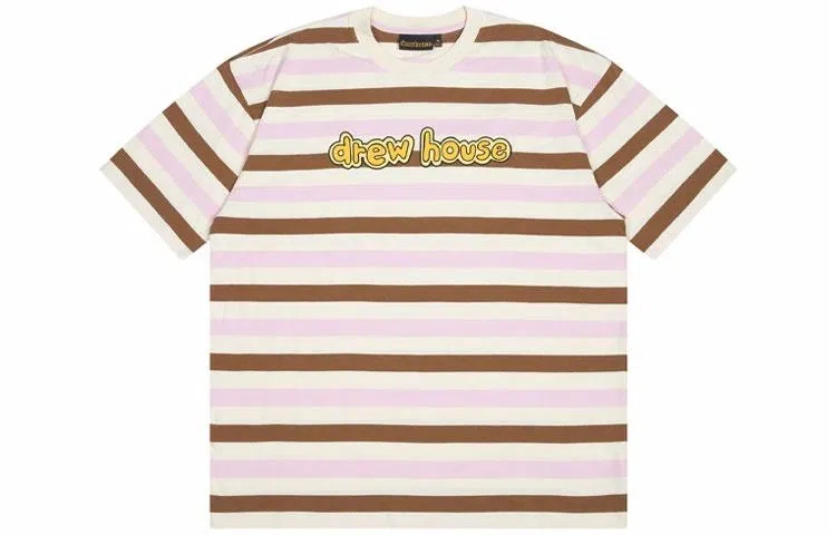 Drew House Cartoon Font Ss Tee Neapolitan Stripe T