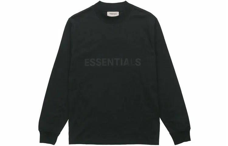 Fear of God Essentials FW20 Logo Long Sleeve T-Shirt Black