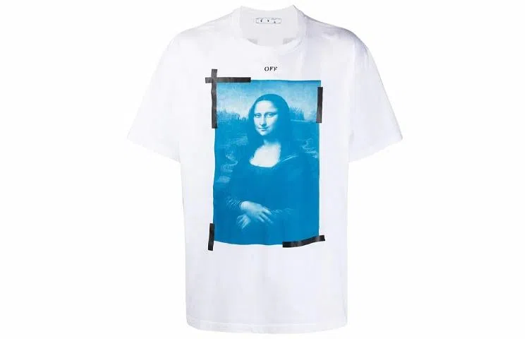OFF-WHITE SS21 Mona Lisa Print T-Shirt