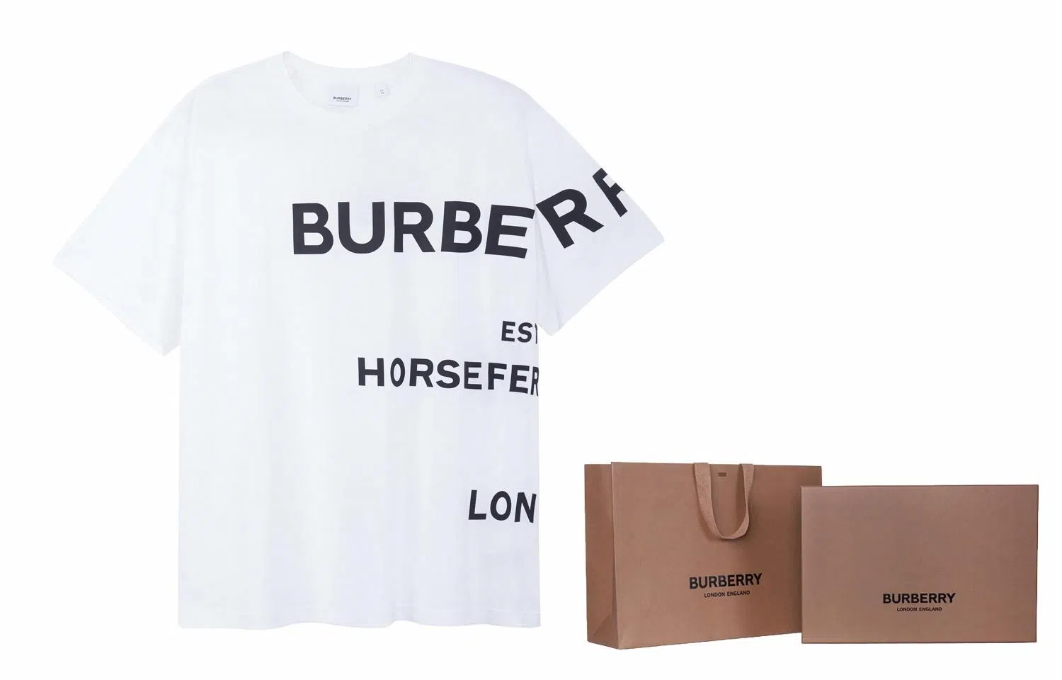 Burberry Horseferry Oversize T-Shirt White