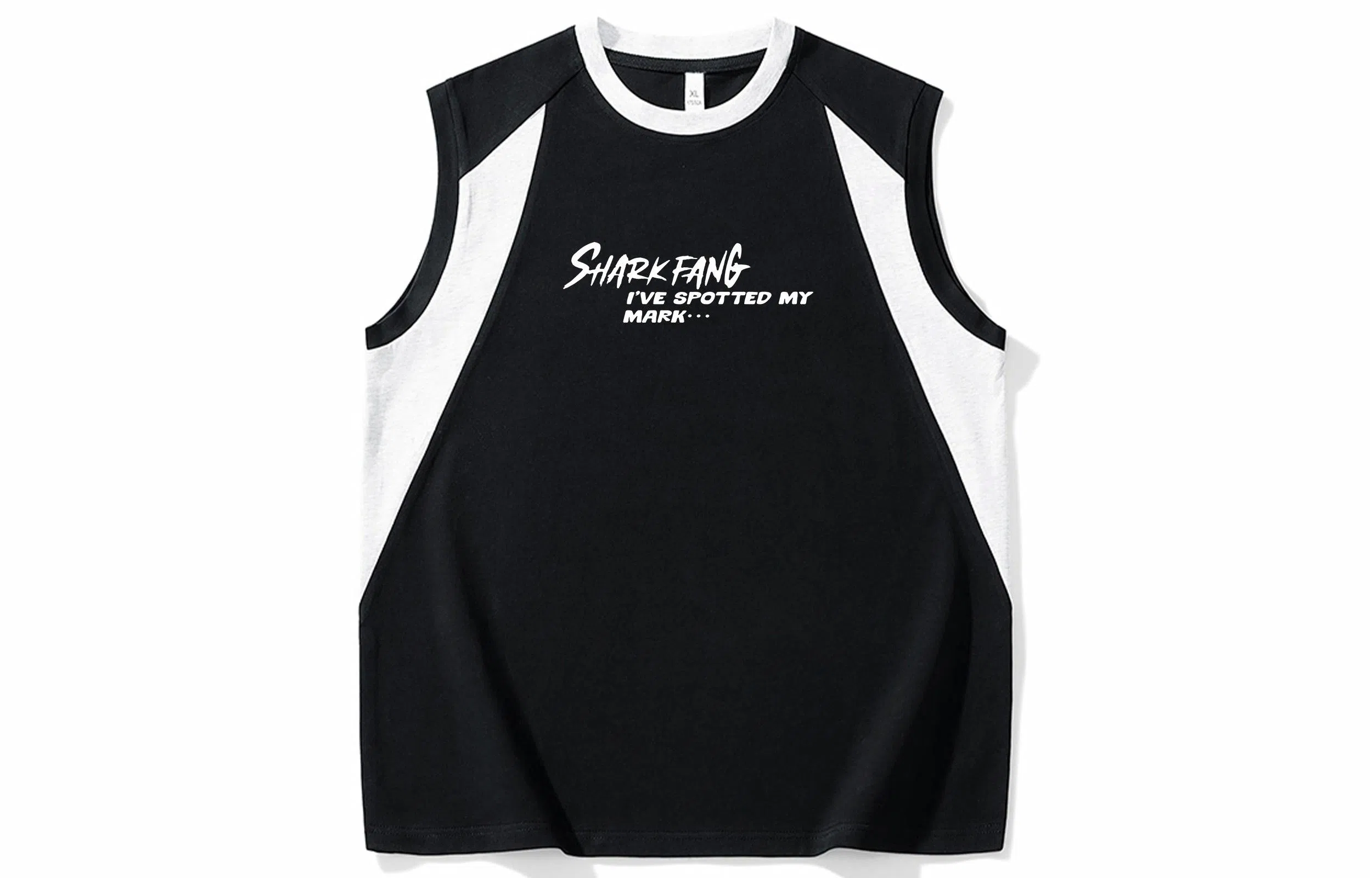 王者荣耀 澜鲨之猎刃款  美式复古圆领舒适基础款创意简约字母设计百搭校园学院风户外简约休闲宽松直筒透气无袖背心 男女同款