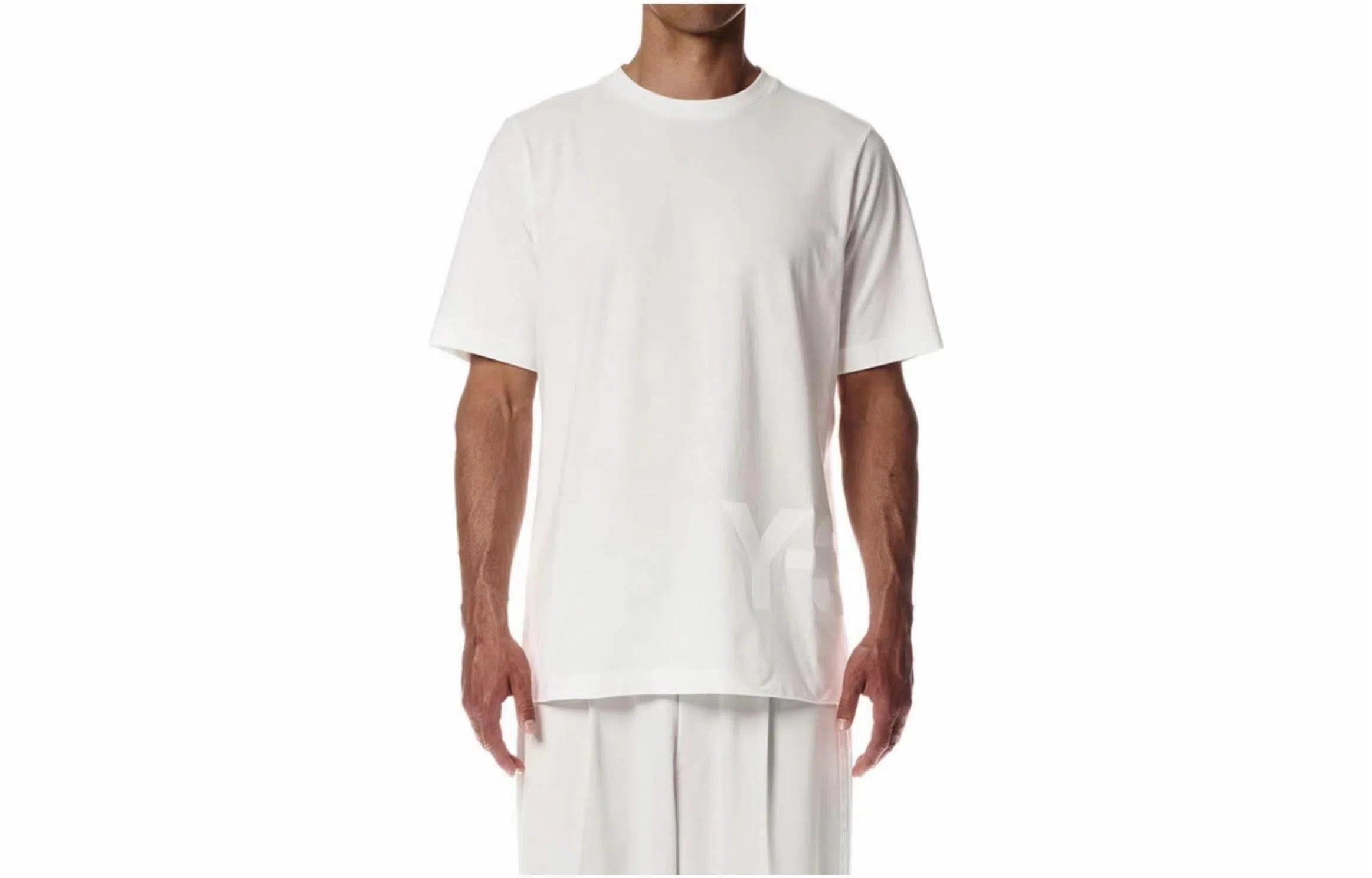 Y-3 SS22 Logo Tee White
