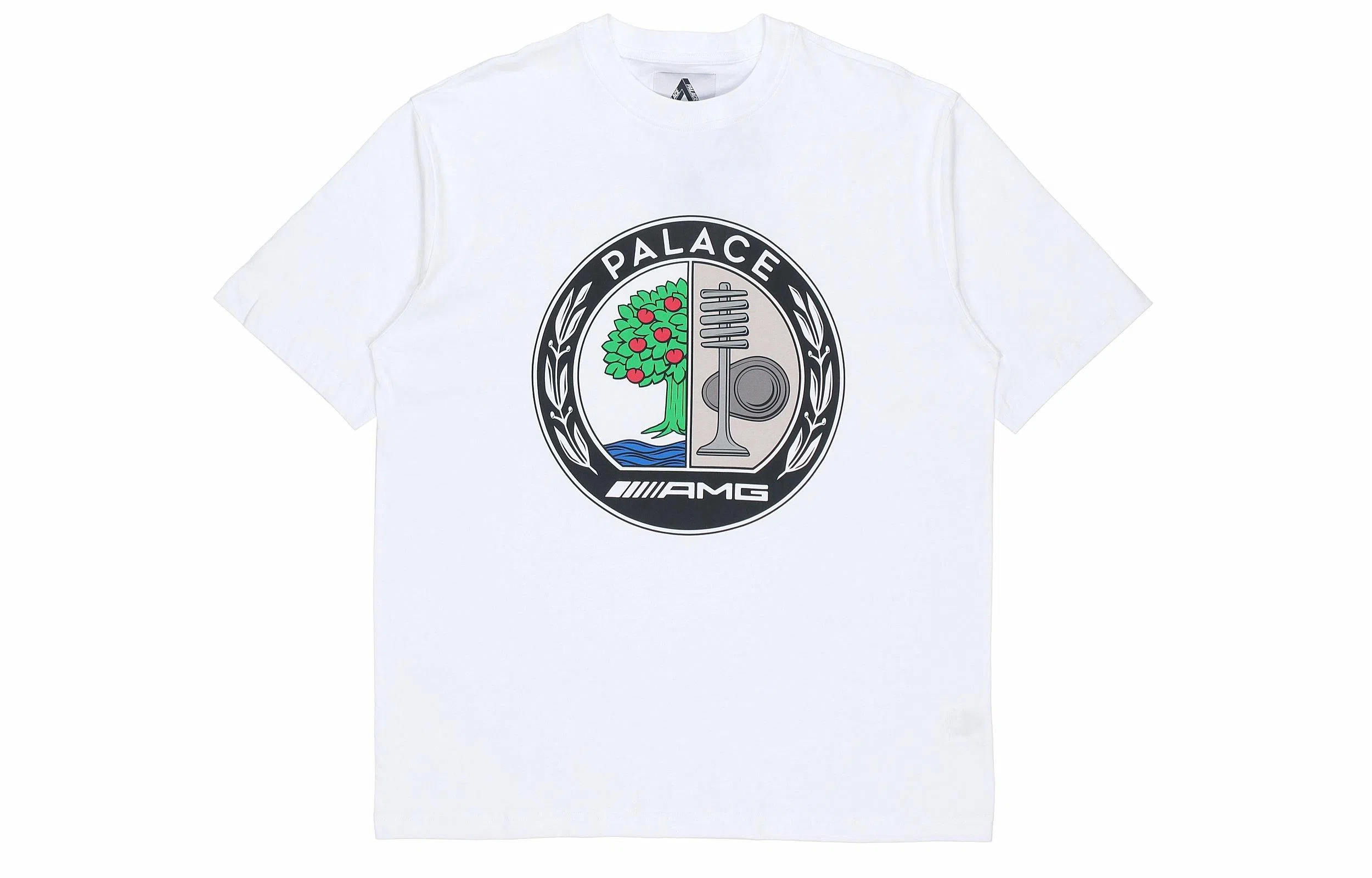 PALACE SS21 x AMG Emblem T-Shirt White LogoT