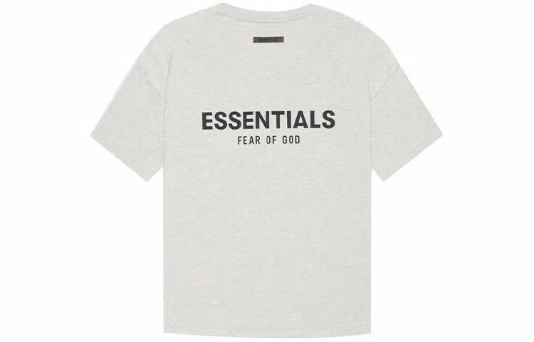 Fear of God Essentials SS21 Short Sleeve Tee Light Heather Oatmeal