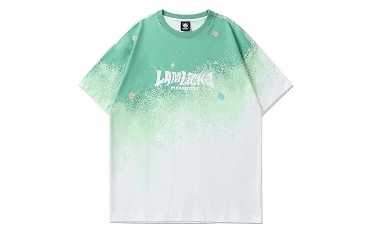 LAMLICKA Gradient Green Tee