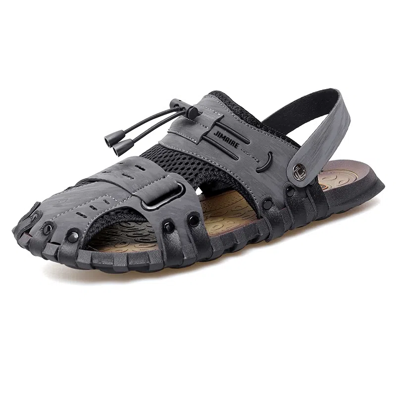 金迈王 超纤皮 舒适简约户外通勤时尚潮流 沙滩凉鞋 男款