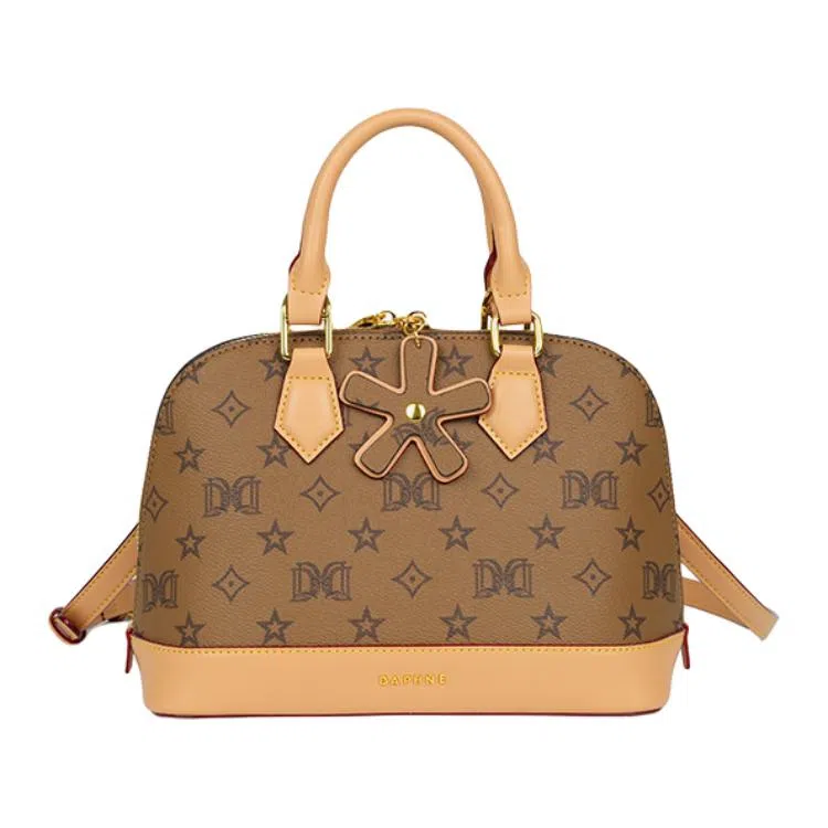 Daphne PVC Handbag Beige