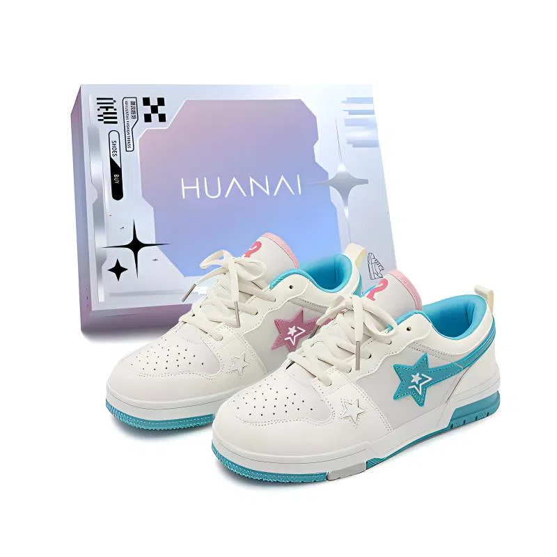 华耐 合成革 潮流时尚百搭 防滑 低帮 板鞋 男女同款