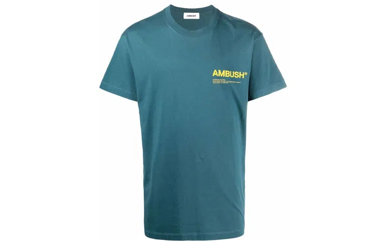 AMBUSH Logo Print T-Shirt Blue