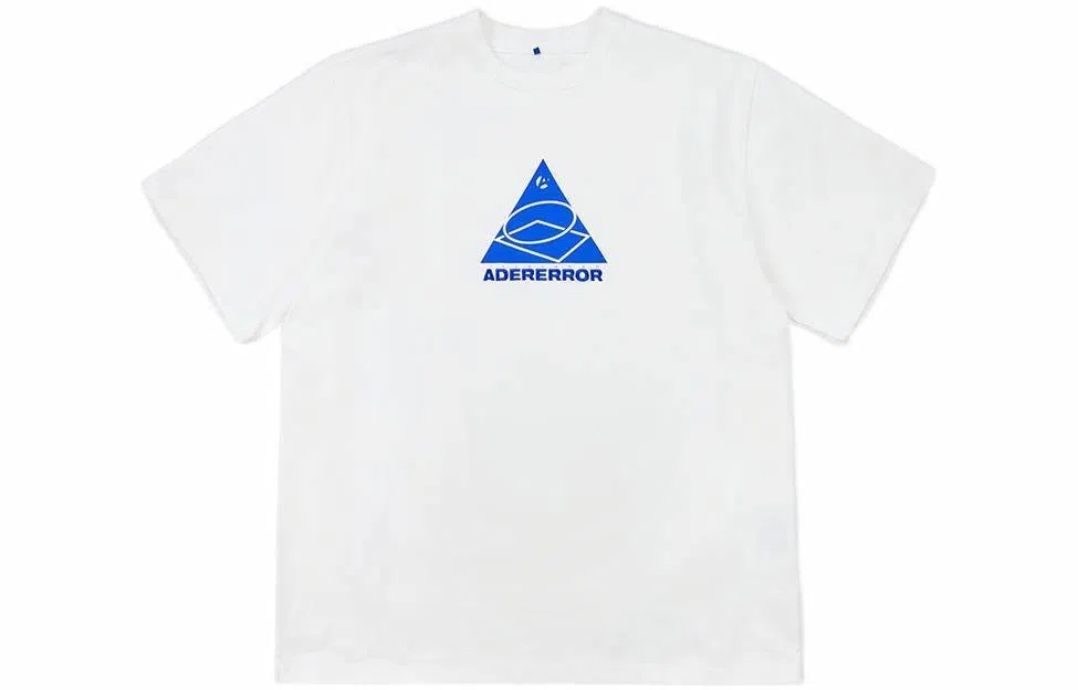 ADER ERROR Geometric Line T-Shirt White