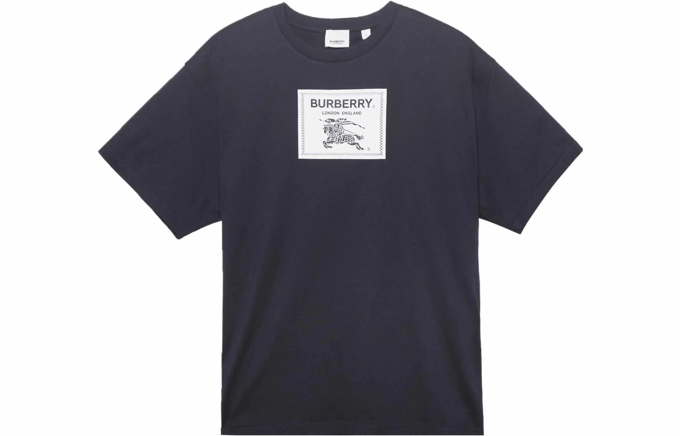 Burberry SS23 Logo Crewneck T-Shirt Navy
