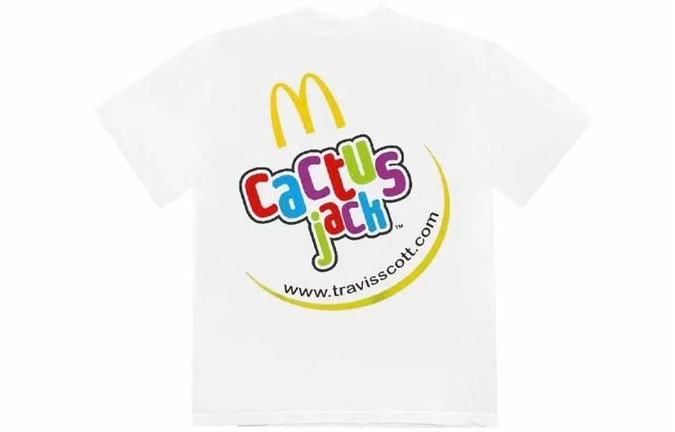 Travis Scott x McDonald's CJ SMILE Tee White